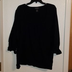 Lane Bryant Black Square neck sweater.
